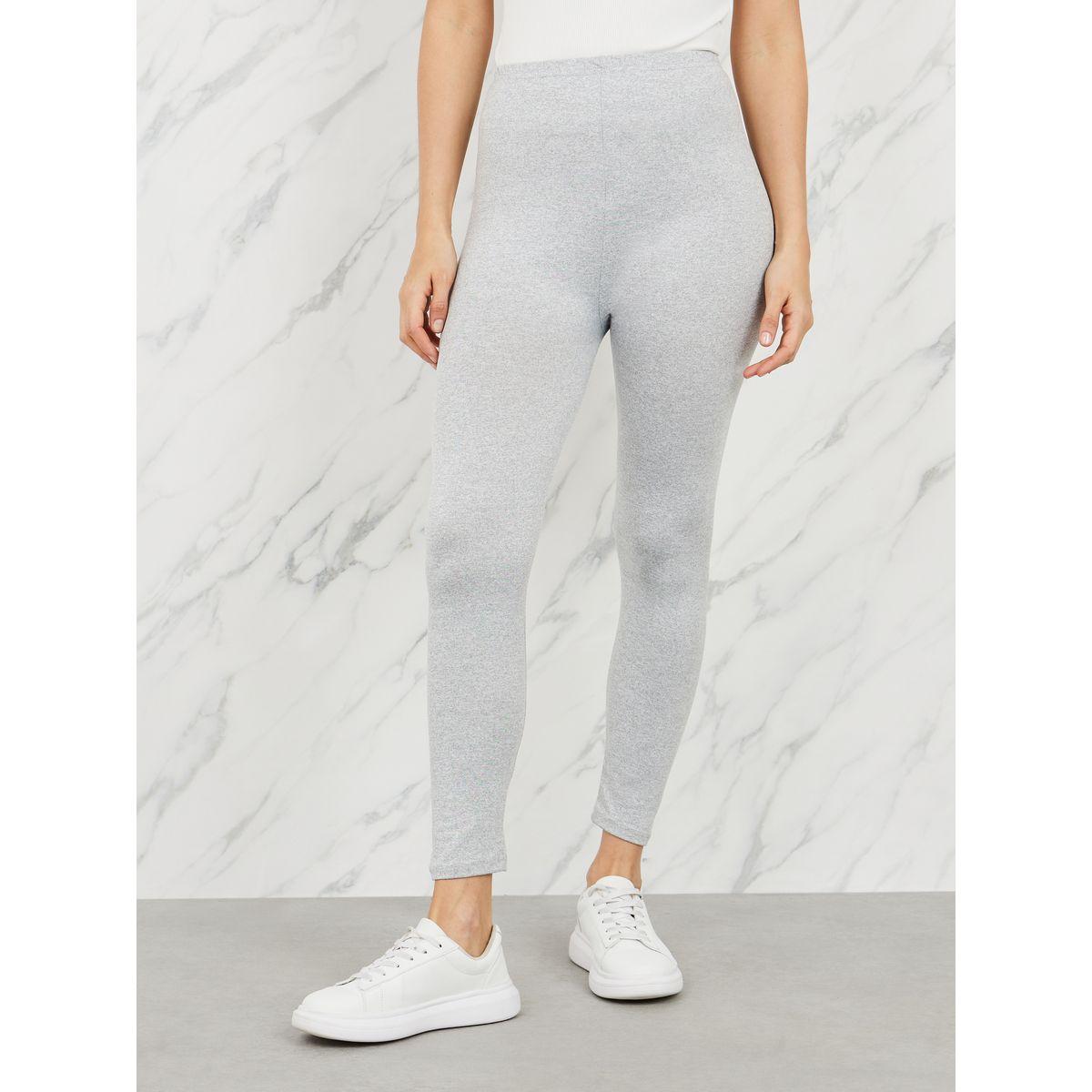Styli Solid High Rise Elastic Waistband Leggings-women-clothing-bottoms-leggings-image-1