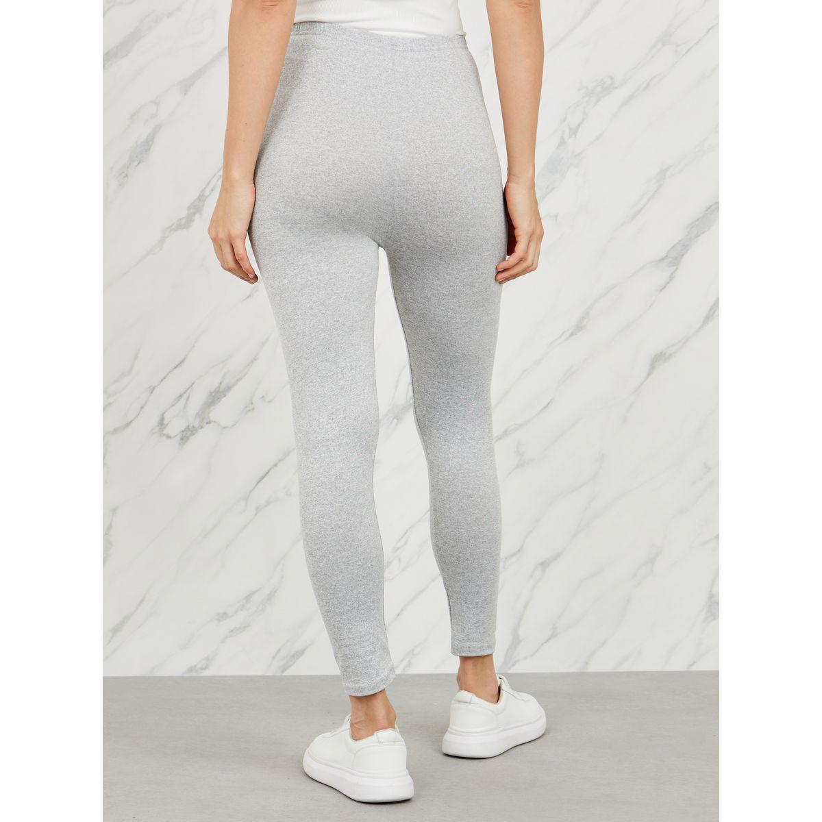 Styli Solid High Rise Elastic Waistband Leggings-women-clothing-bottoms-leggings-image-4