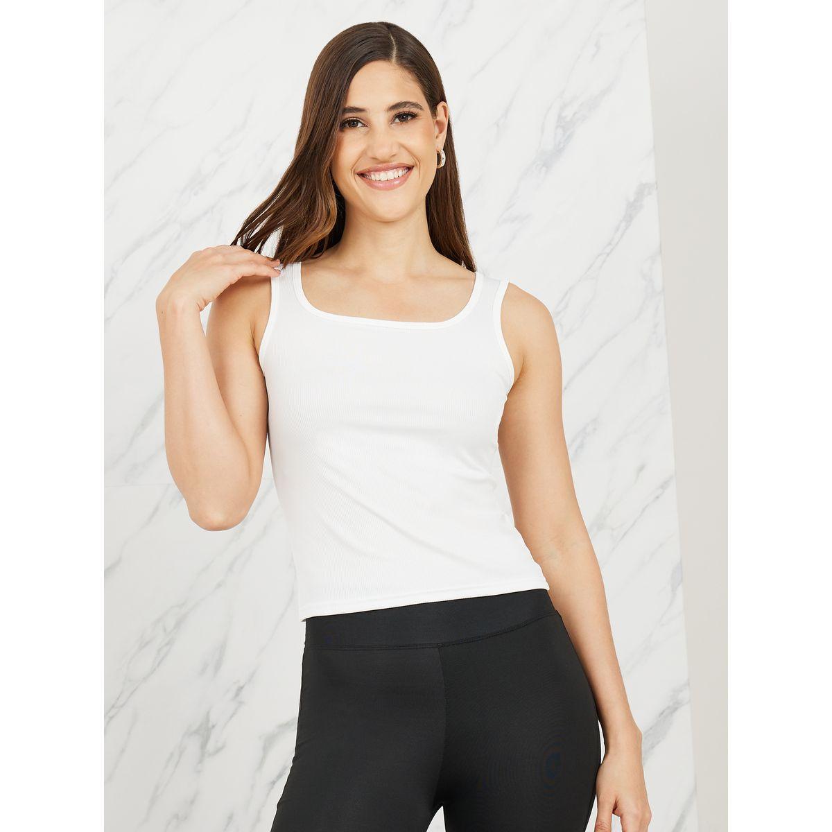 Styli Ribbed Square Neck Tank-women-clothing-tshirts-image-3