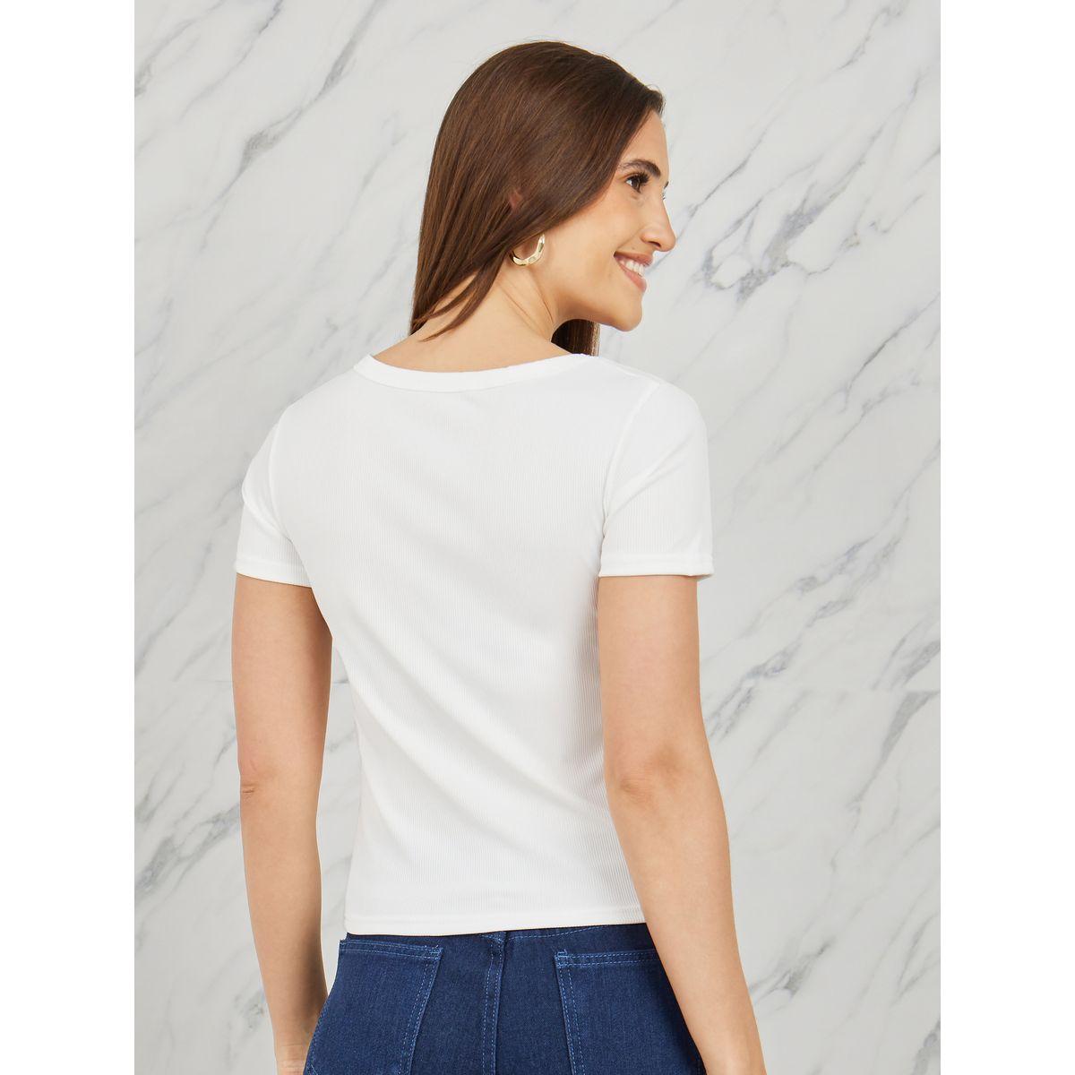 تيشيرت بقصة عادية وياقة دائرية-women-clothing-tshirts-image-6