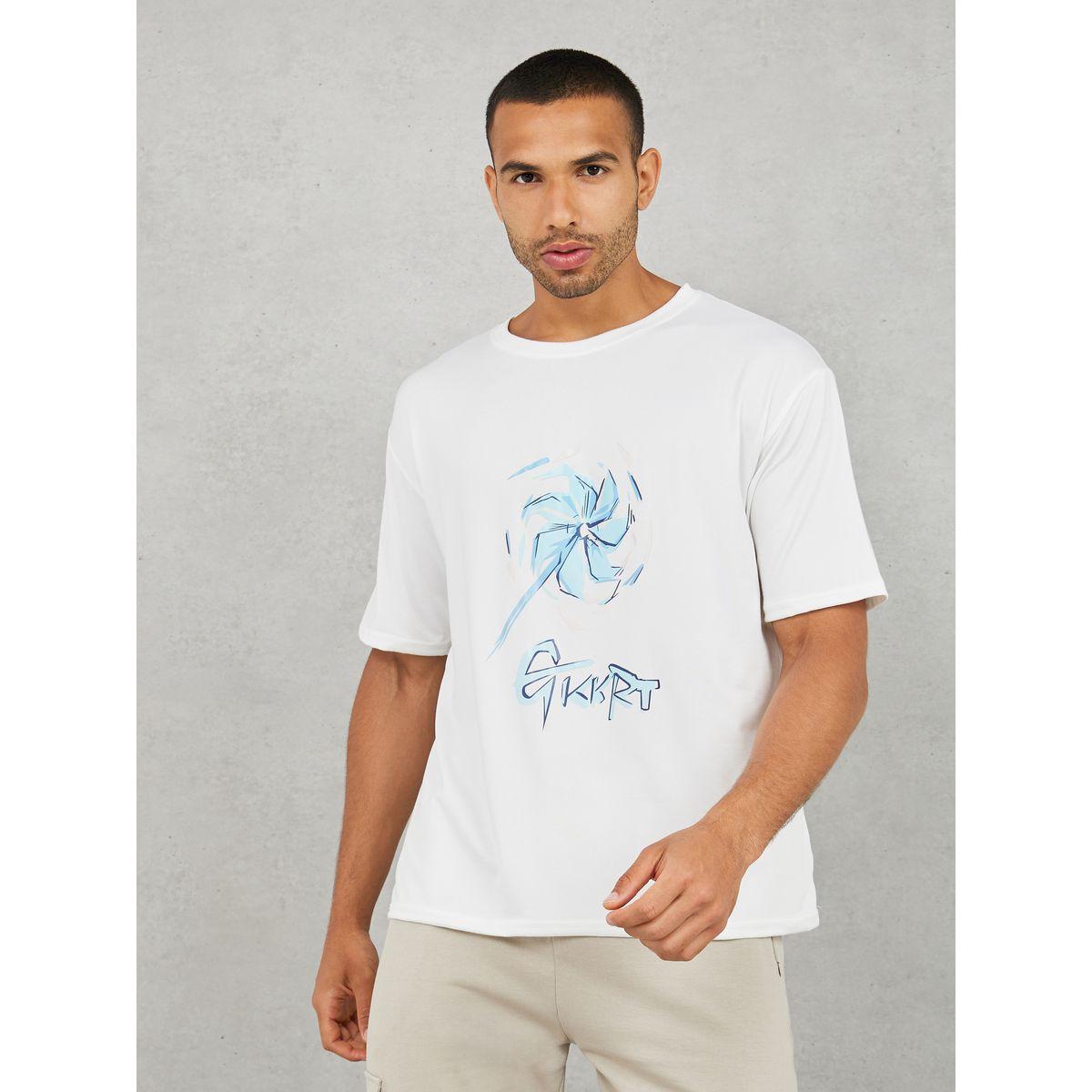 تيشيرت فضفاض مطبع بطبعة جرافيك-men-clothing-tshirtsandpolos-tshirts-image-1