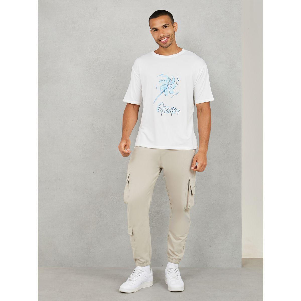 تيشيرت فضفاض مطبع بطبعة جرافيك-men-clothing-tshirtsandpolos-tshirts-image-2
