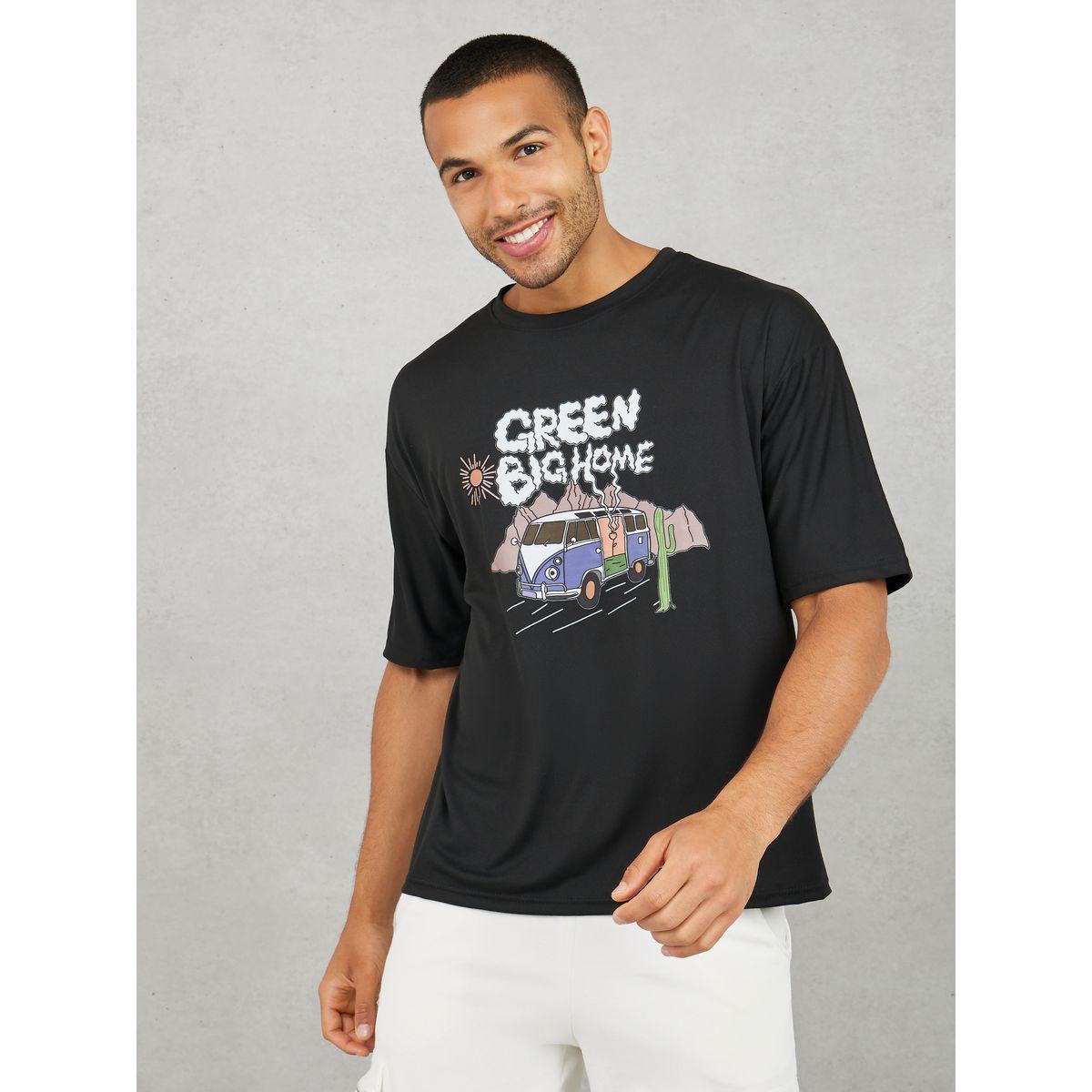 تيشيرت فضفاض مطبع بطبعة جرافيك-men-clothing-tshirtsandpolos-tshirts-image-1