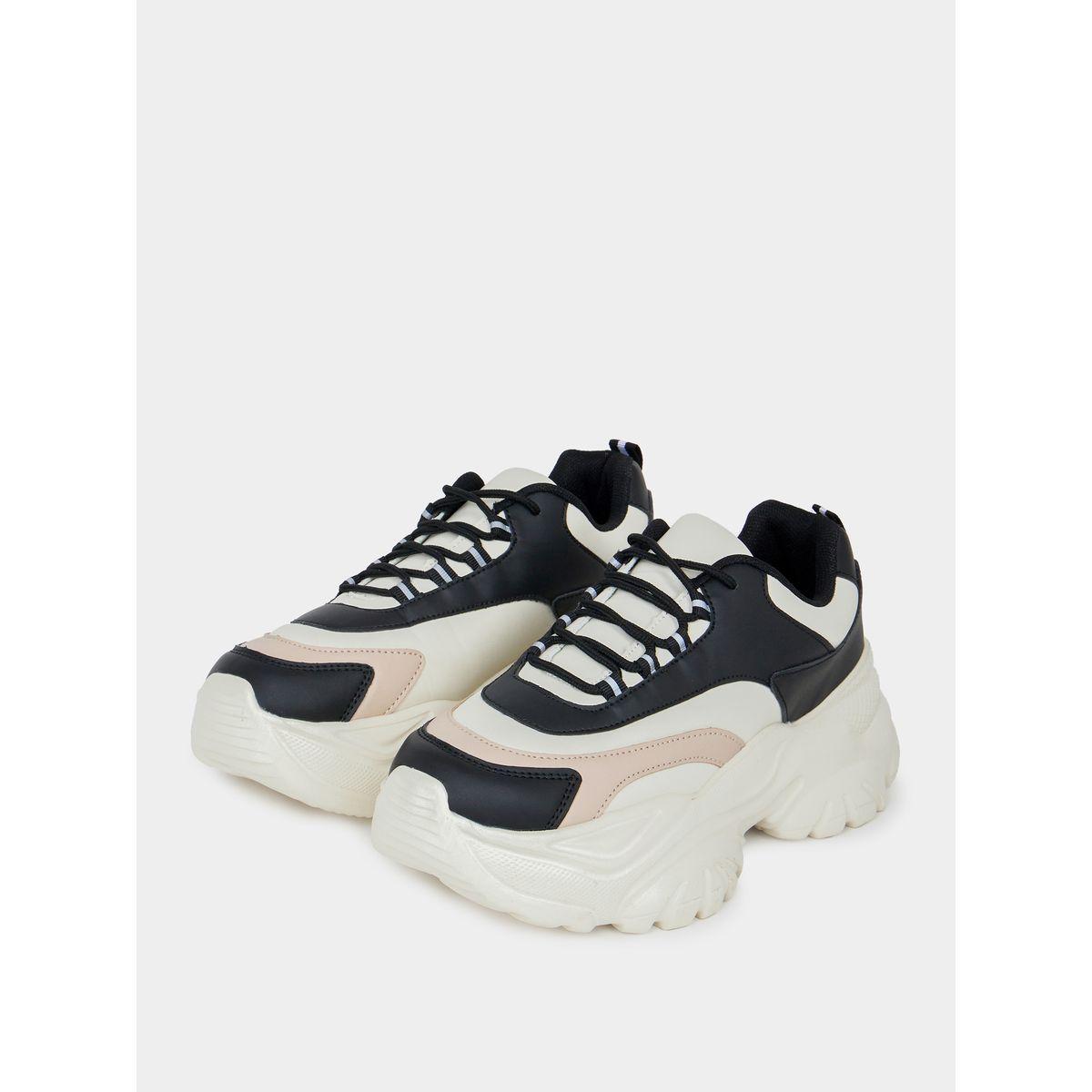 حذاء سنيكرز شانكي بنمط كتل الالوان-women-shoes-sneakers-image-5