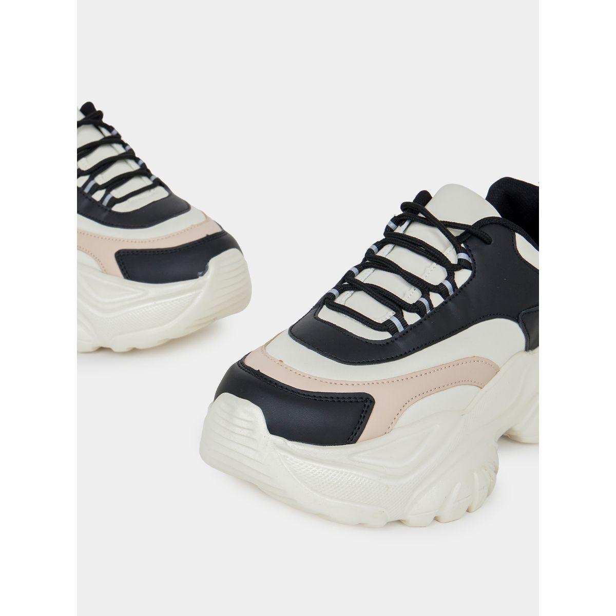 Styli Color Block  Web Design Chunky Sneakers-women-shoes-sneakers-image-3