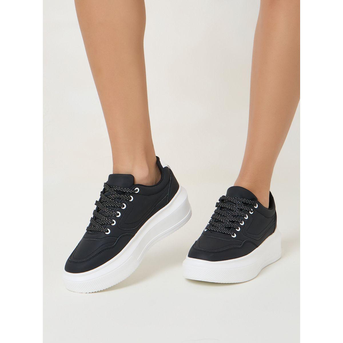 حذاء كاجوال سادة بكعب بلاتفورم-women-shoes-sneakers-image-1