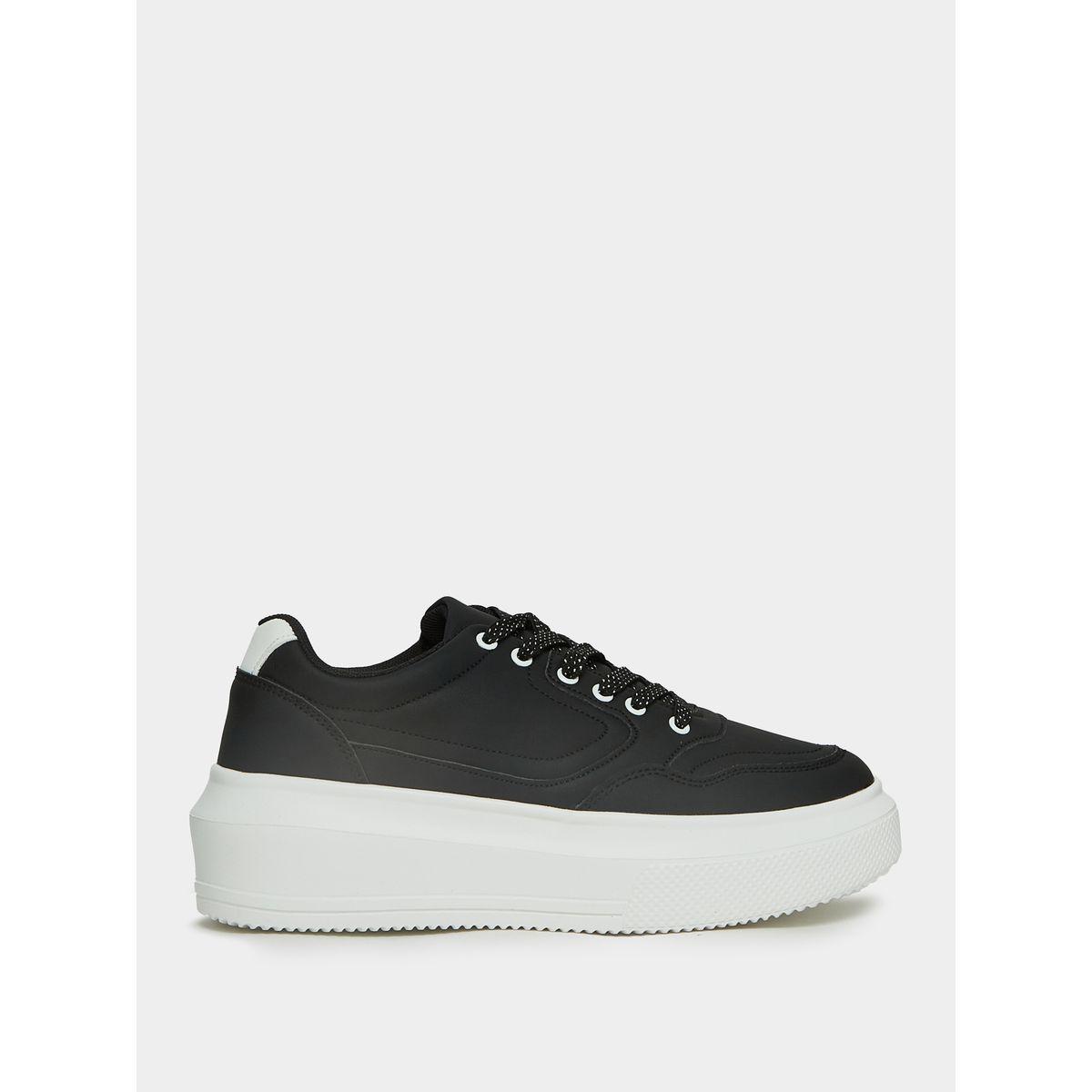 حذاء كاجوال سادة بكعب بلاتفورم-women-shoes-sneakers-image-2