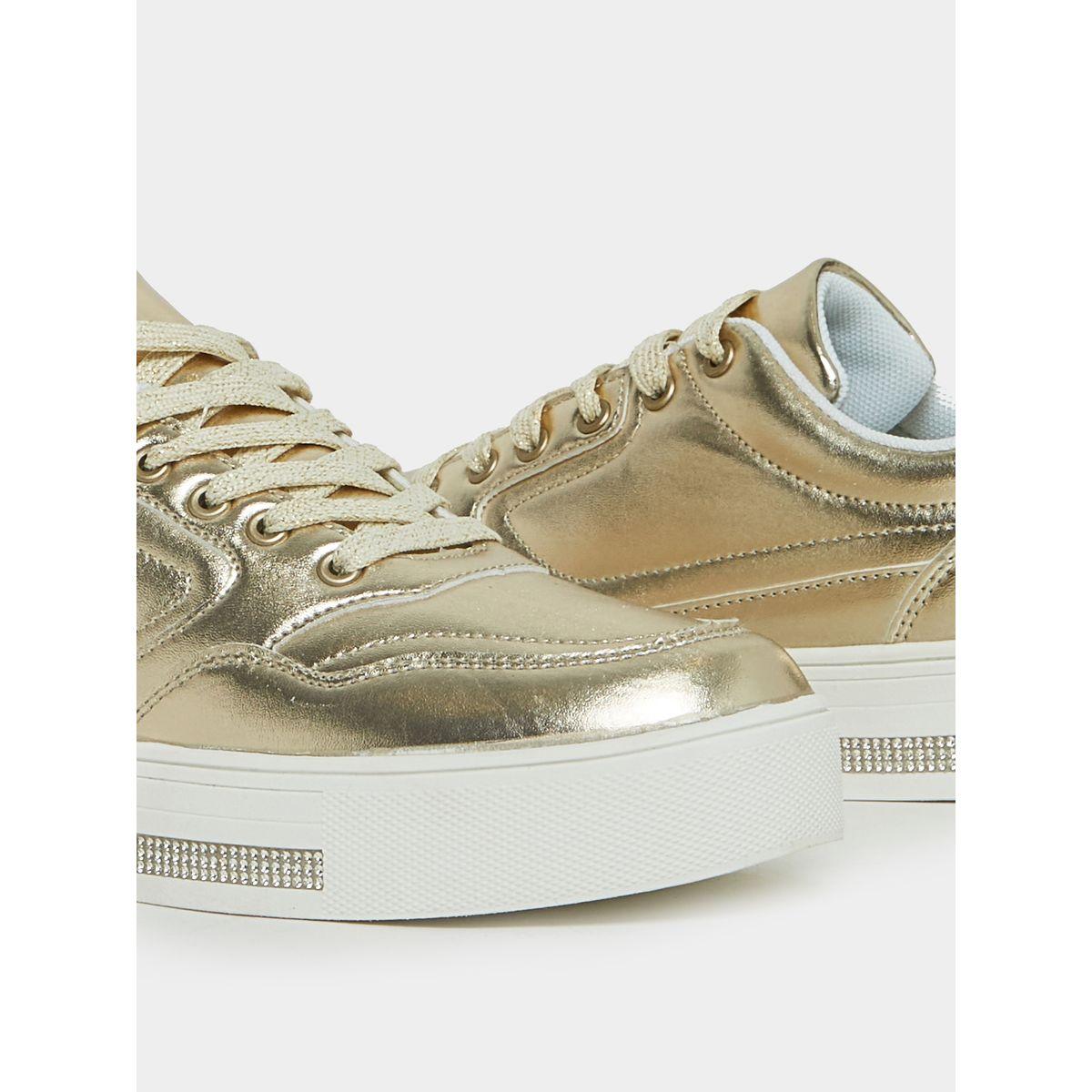 Styli Metallic Lace Up Casual Shoes-women-shoes-sneakers-image-4