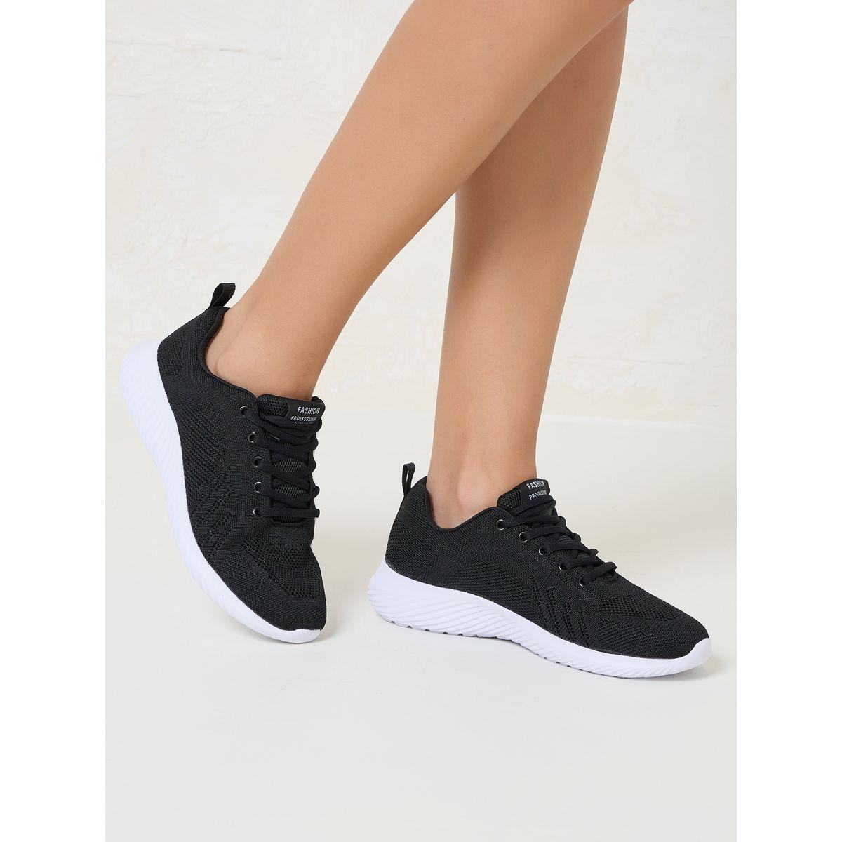 Styli Flyknit Lace Up Casual Shoes-women-shoes-sneakers-image-1