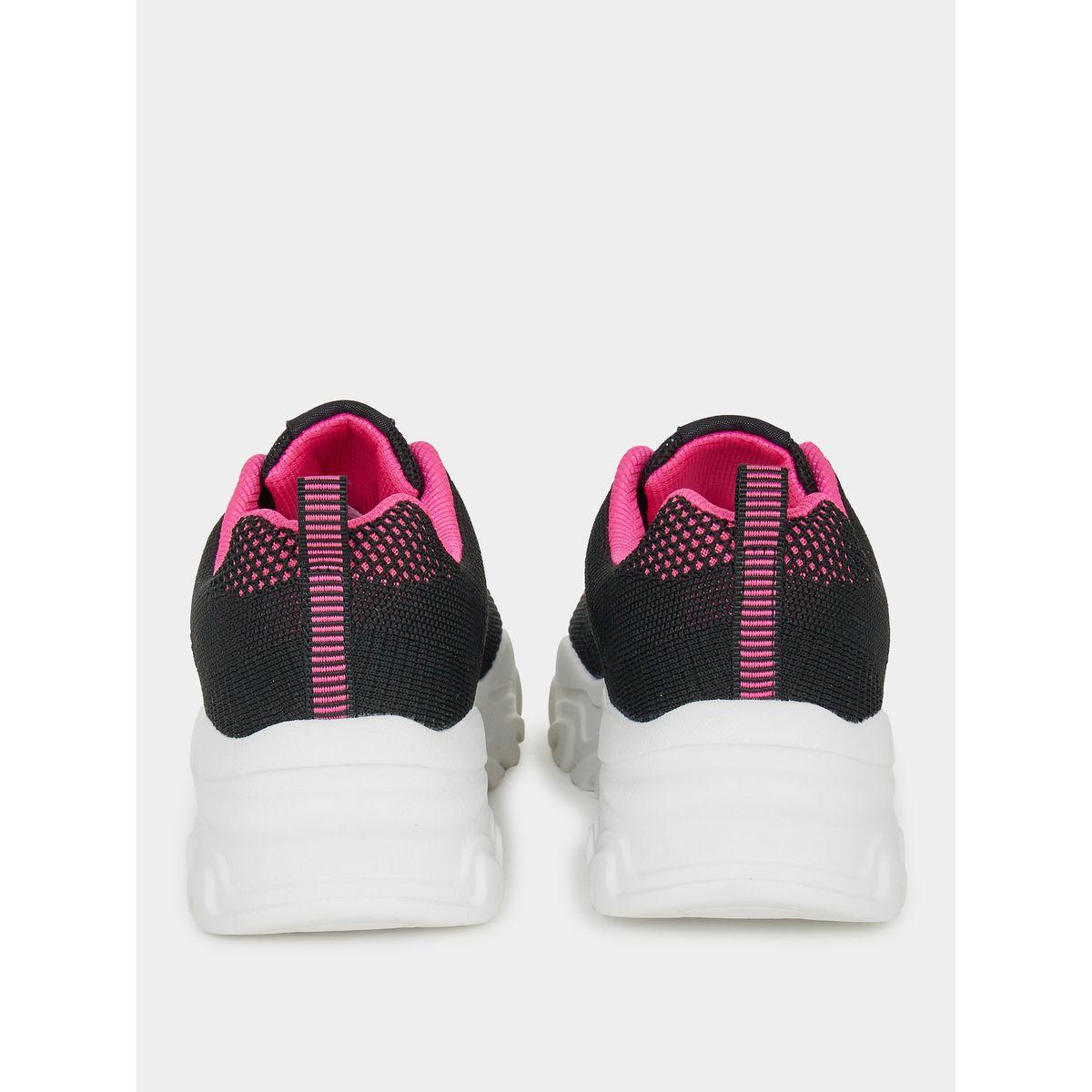 حذاء سنيكرز شانكي بتفاصيل شبكية وبارز الملمس-women-shoes-sneakers-image-3