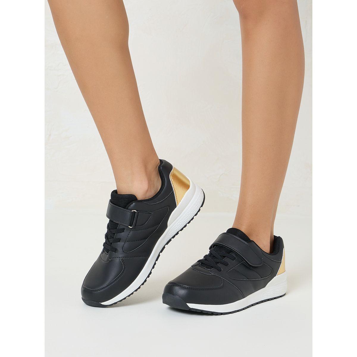 Styli Hook & Loop Detail Strapped Casual Shoes-women-shoes-sneakers-image-1