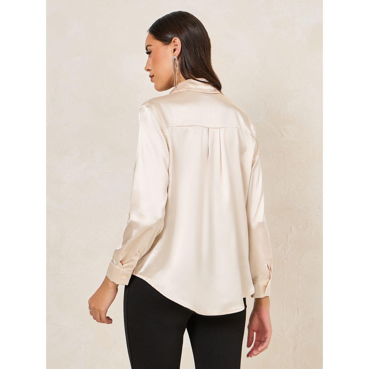 Styli Relaxed Fit Satin Button Down Shirt with Embellished Detail-women-clothing-shirtsandblouses-shirts-image-5