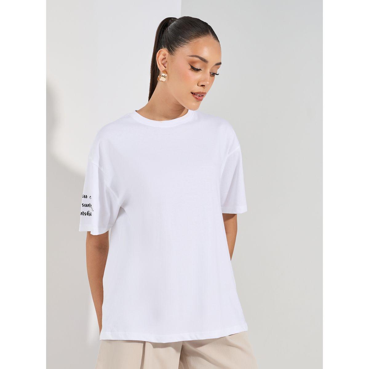 Styli Oversized Slogan Print Drop Shoulder T-Shirt-women-clothing-tshirts-image-4
