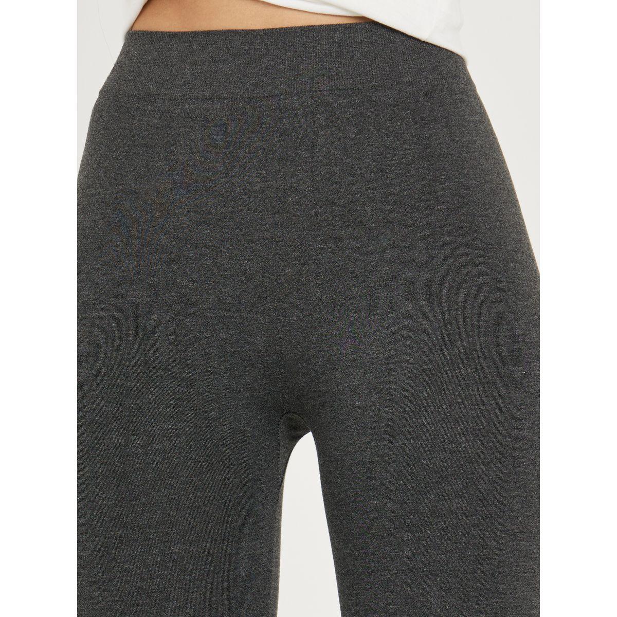 Styli Solid Basic Leggings with Elastic Waistband-women-clothing-bottoms-leggings-image-3