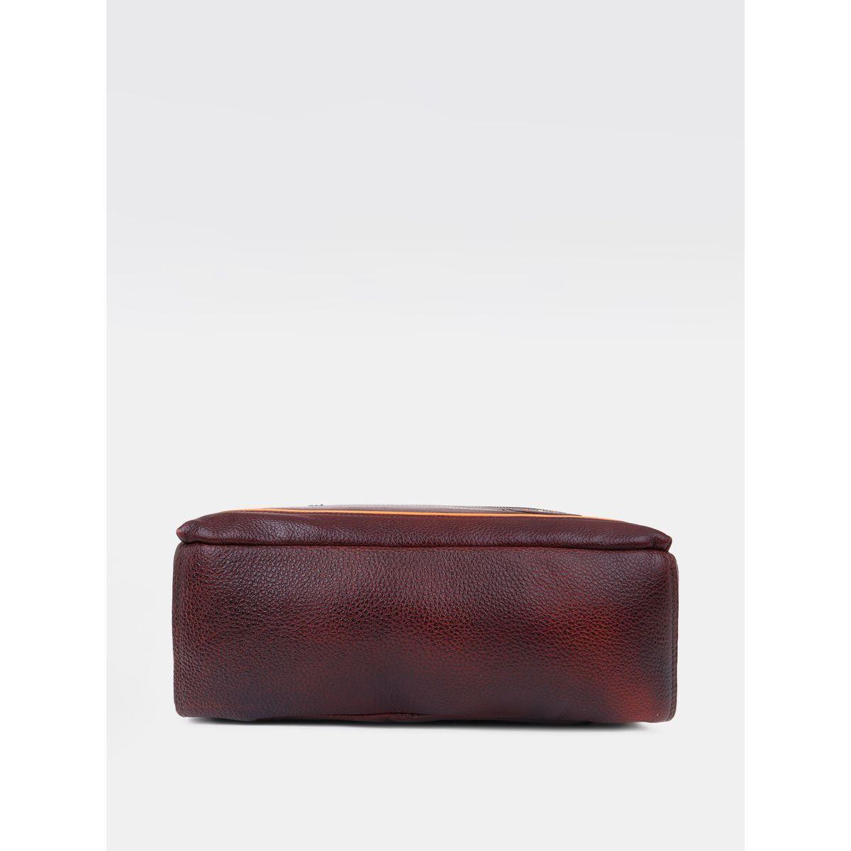 شنطة ظهر جلد مع جيب بسحَّاب غلق تورتويز × ستايلي-men-bags-image-2