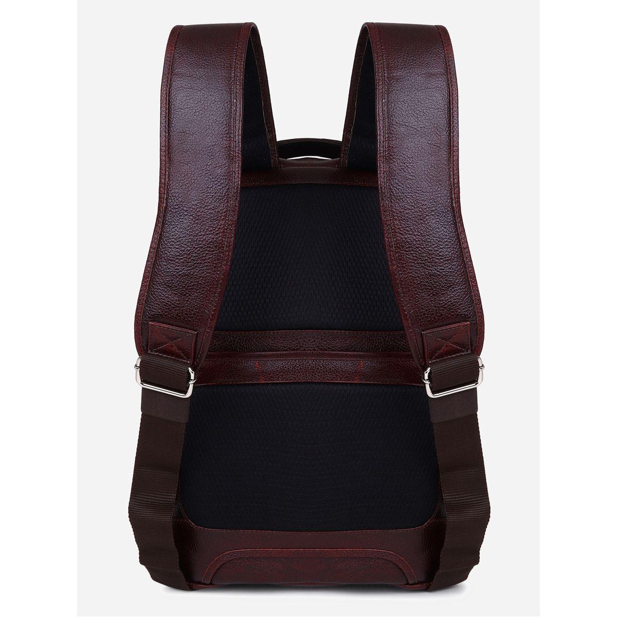 شنطة ظهر جلد مع جيب بسحَّاب غلق تورتويز × ستايلي-men-bags-image-3