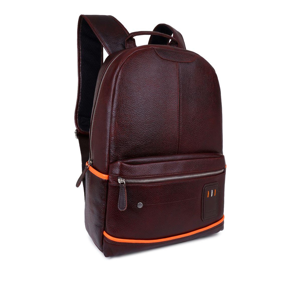 Tortoise X Styli  Leather Backpack with Zip Pocket-men-bags-image-6