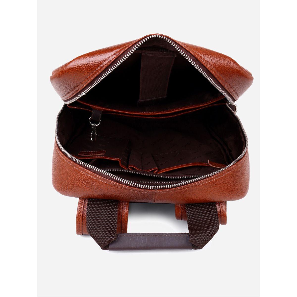 Tortoise X Styli  Leather Backpack with Piping Detail-men-bags-image-4