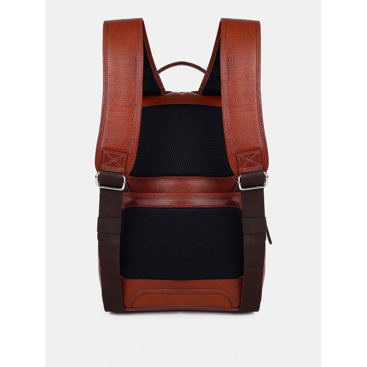 Tortoise X Styli  Leather Backpack with Piping Detail-men-bags-image-7