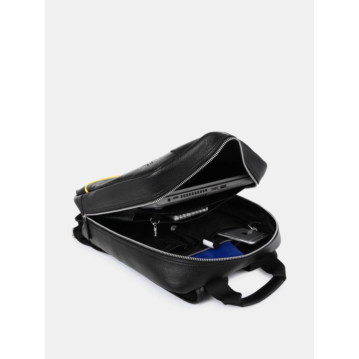 Tortoise X Styli  Leather Backpack with Piping Detail-men-bags-image-2