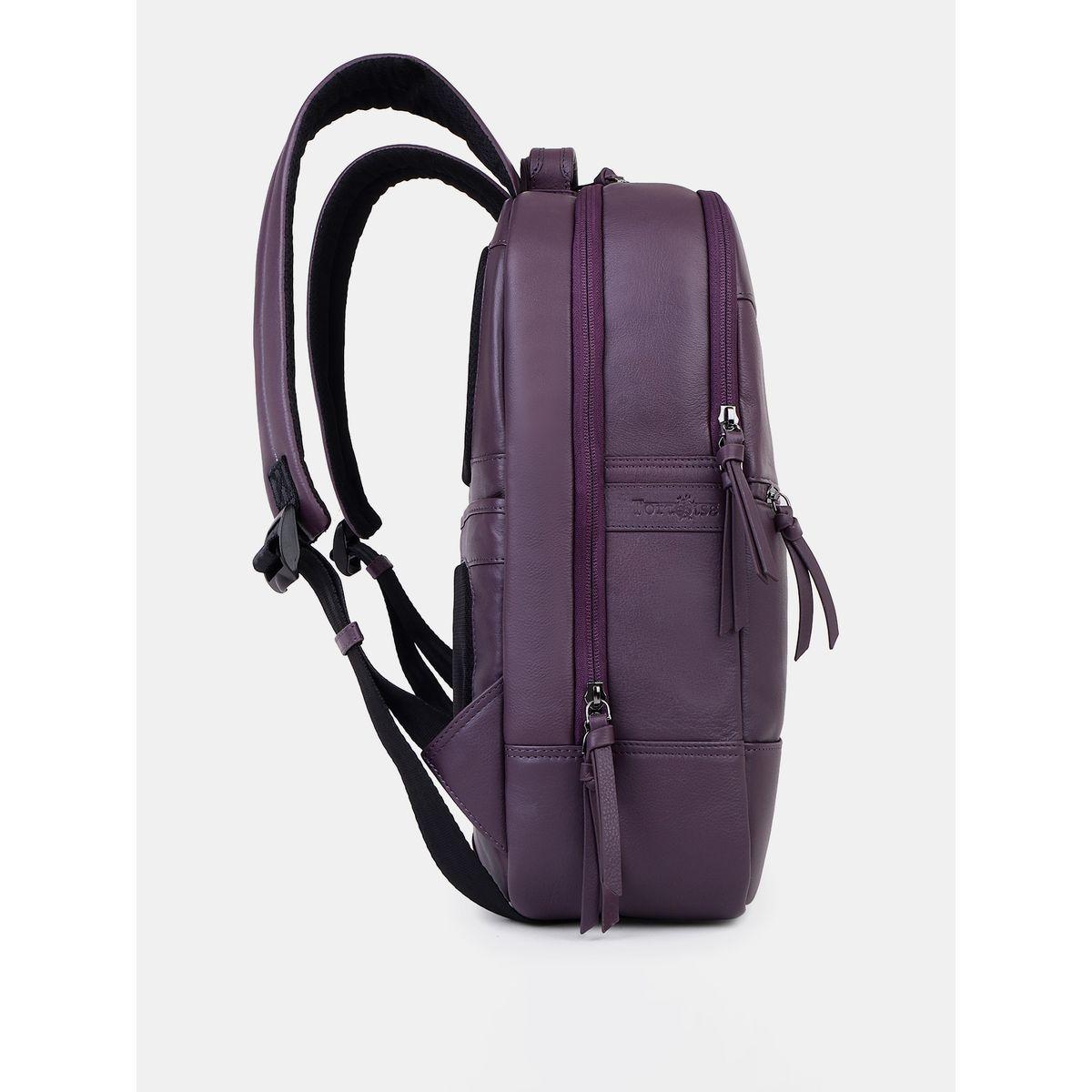 شنطة ظهر جلد مع جيب بسحَّاب غلق تورتويز × ستايلي-men-bags-image-9
