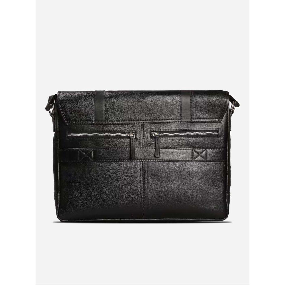 شنطة لابتوب جلد بحزام وإبزيم غلق تورتويز × ستايلي-men-bags-image-2