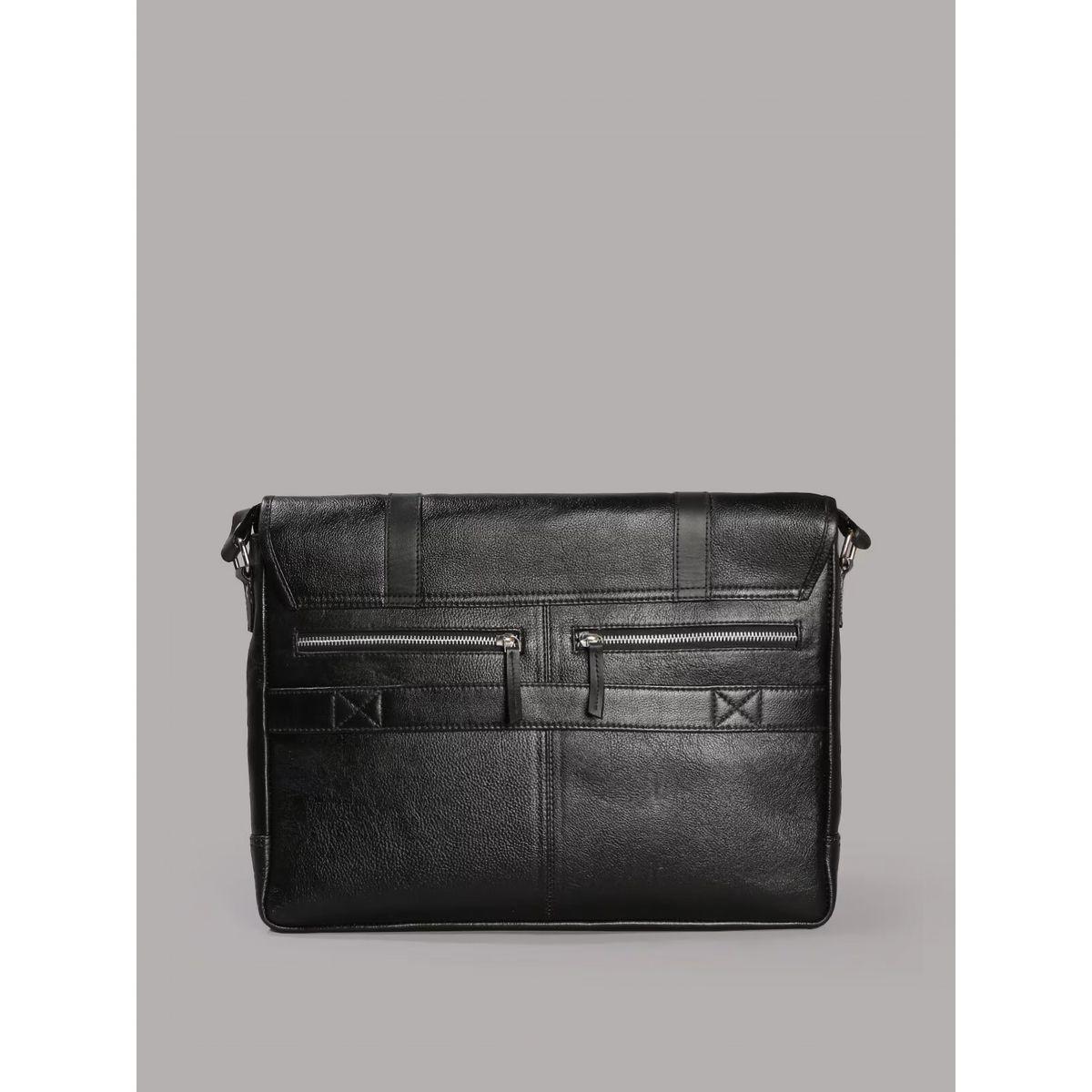 شنطة لابتوب جلد بحزام وإبزيم غلق تورتويز × ستايلي-men-bags-image-4