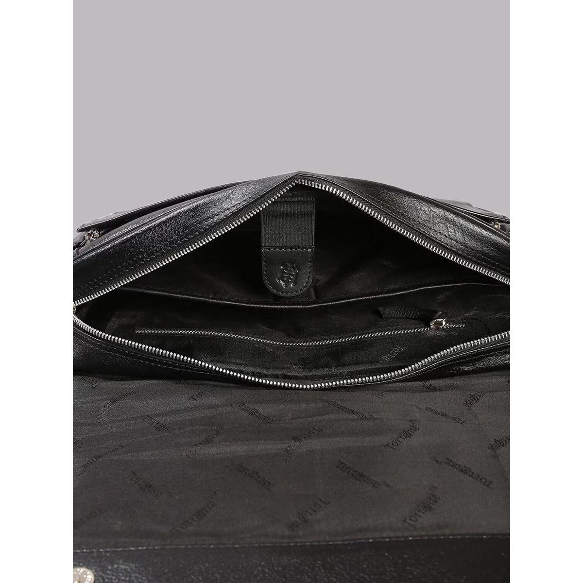 Tortoise X Styli  Leather Flap Over Laptop Bag-men-bags-image-5