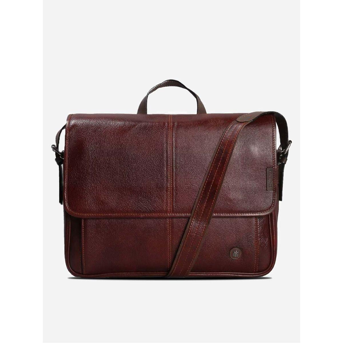 شنطة لابتوب جلد بطية إغلاق تورتويز × ستايلي-men-bags-image-1