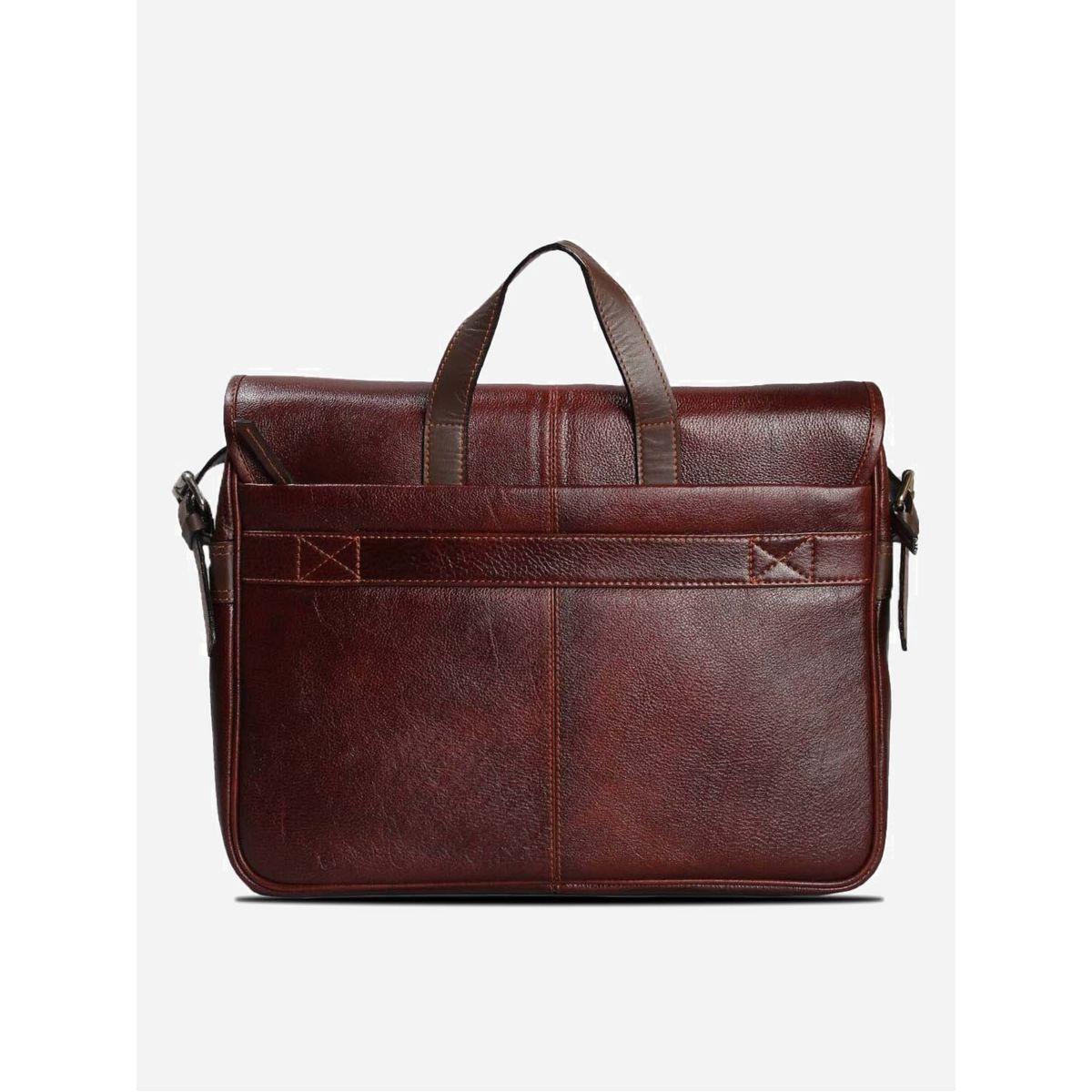 شنطة لابتوب جلد بطية إغلاق تورتويز × ستايلي-men-bags-image-2