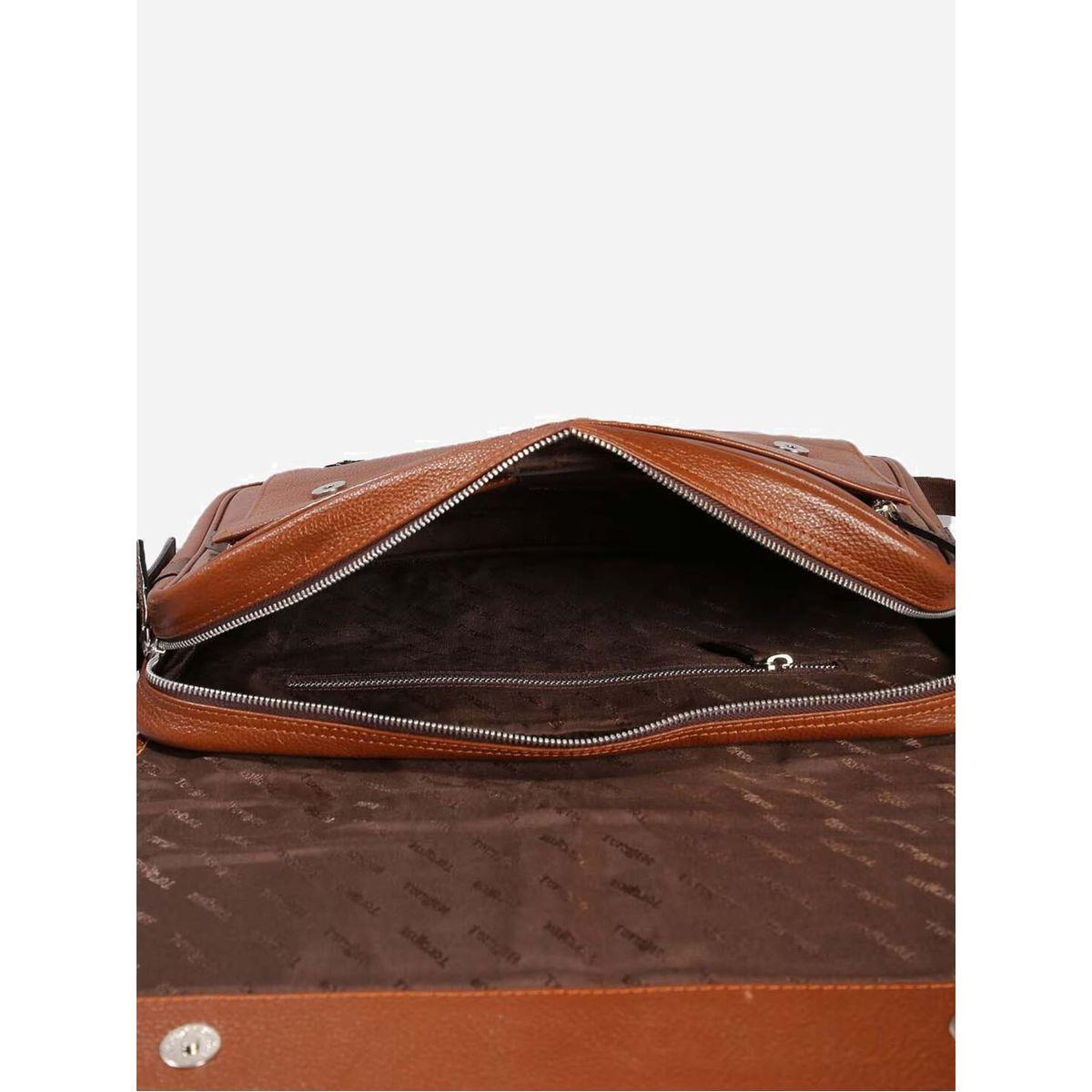 شنطة لابتوب جلد بطية إغلاق تورتويز × ستايلي-men-bags-image-3