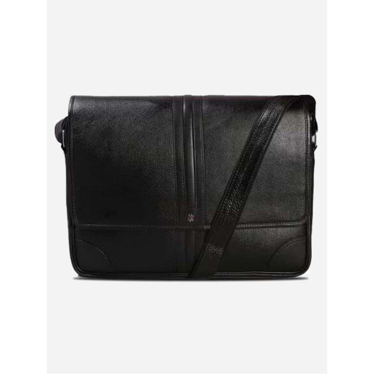 شنطة لابتوب جلد مع جيب بسحَّاب غلق تورتويز × ستايلي-men-bags-image-1