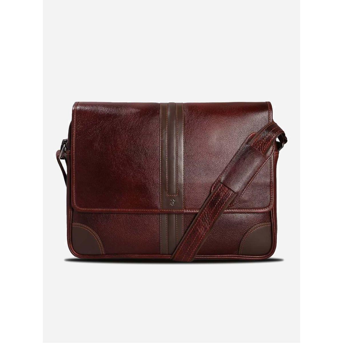 شنطة لابتوب جلد مع جيب بسحَّاب غلق تورتويز × ستايلي-men-bags-image-1