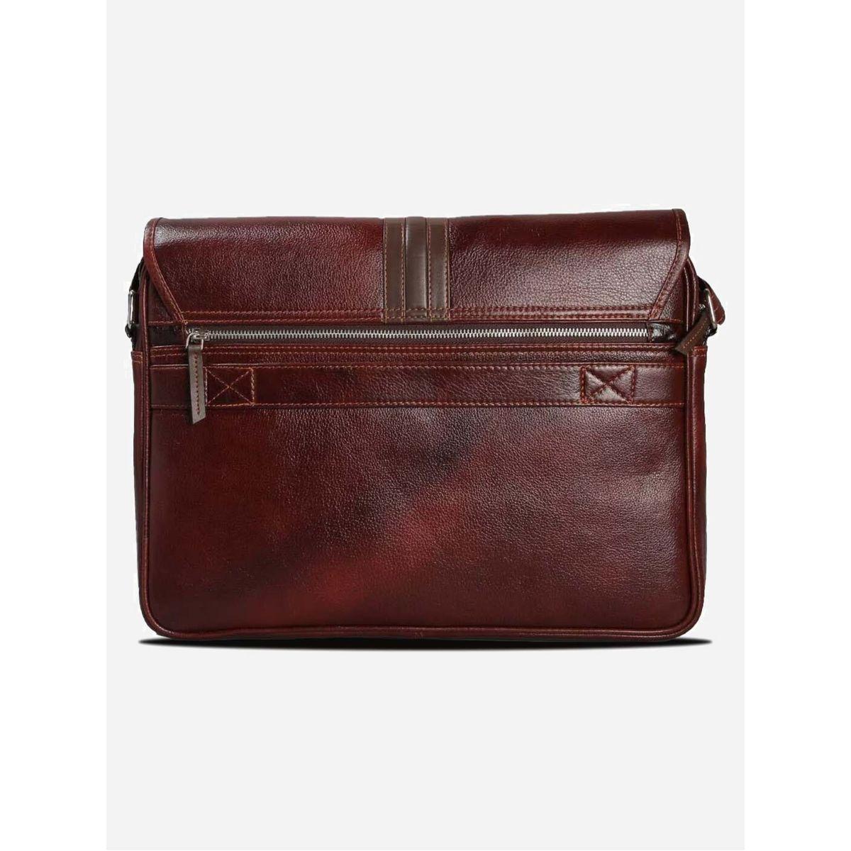 شنطة لابتوب جلد مع جيب بسحَّاب غلق تورتويز × ستايلي-men-bags-image-2