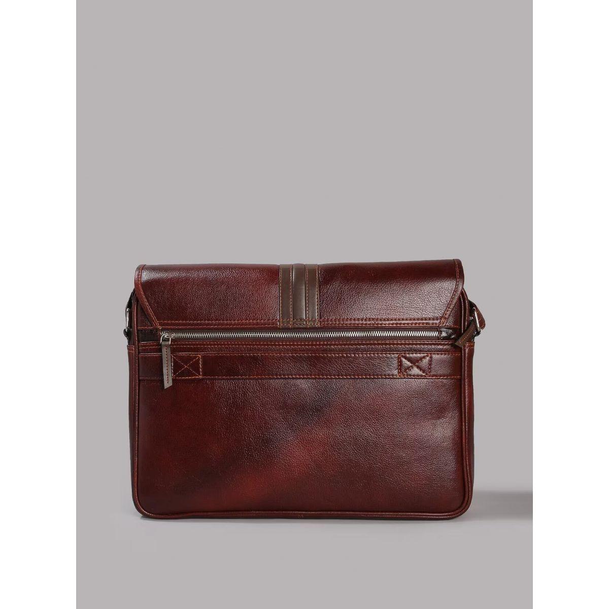 شنطة لابتوب جلد مع جيب بسحَّاب غلق تورتويز × ستايلي-men-bags-image-4