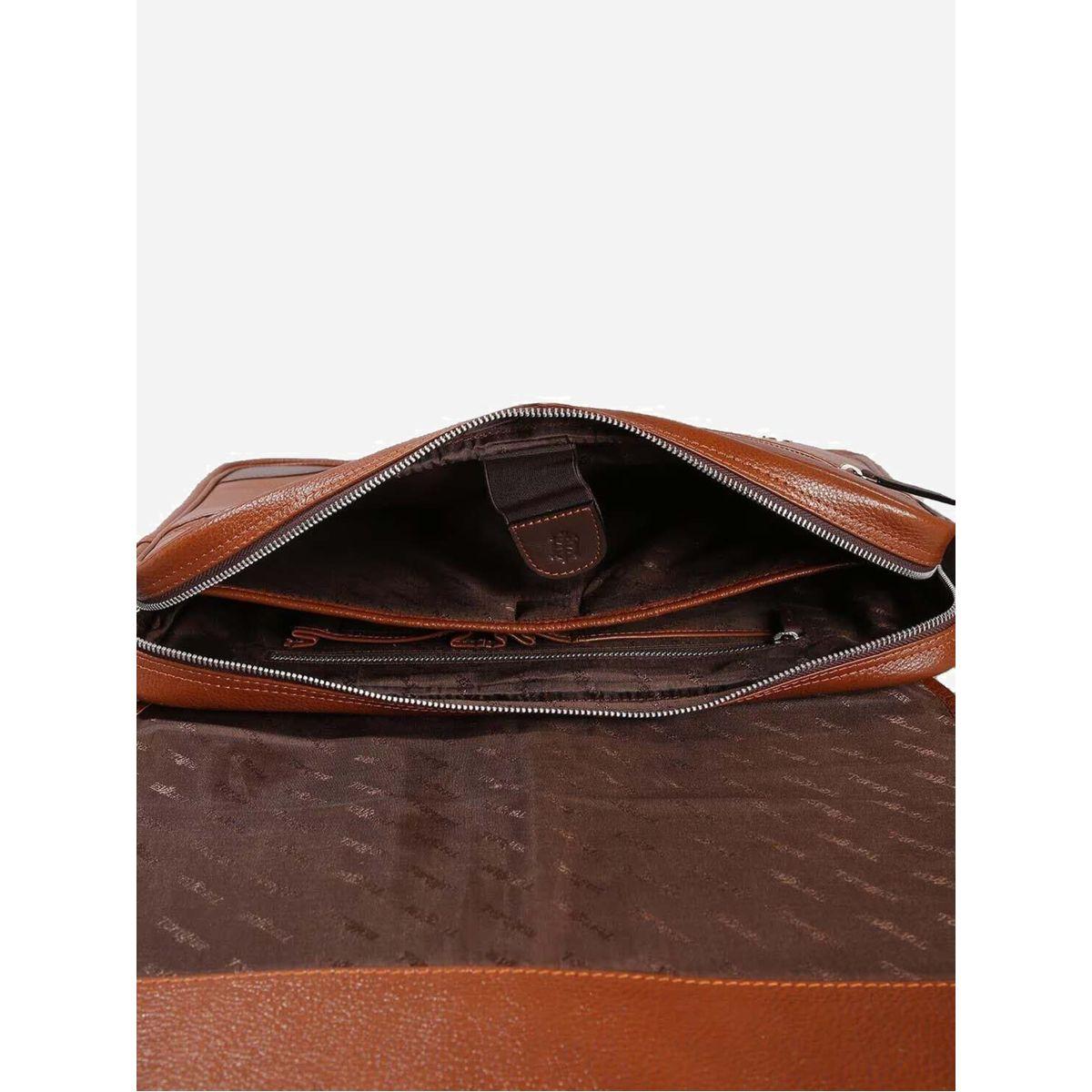 شنطة لابتوب جلد مع جيب بسحَّاب غلق تورتويز × ستايلي-men-bags-image-4
