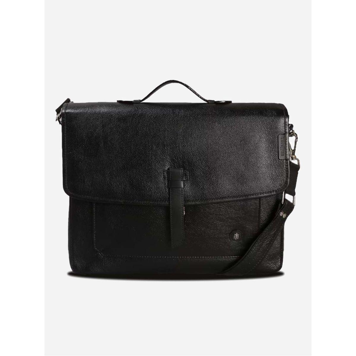 شنطة لابتوب جلد بقفل إغلاق تورتويز × ستايلي-men-bags-image-1