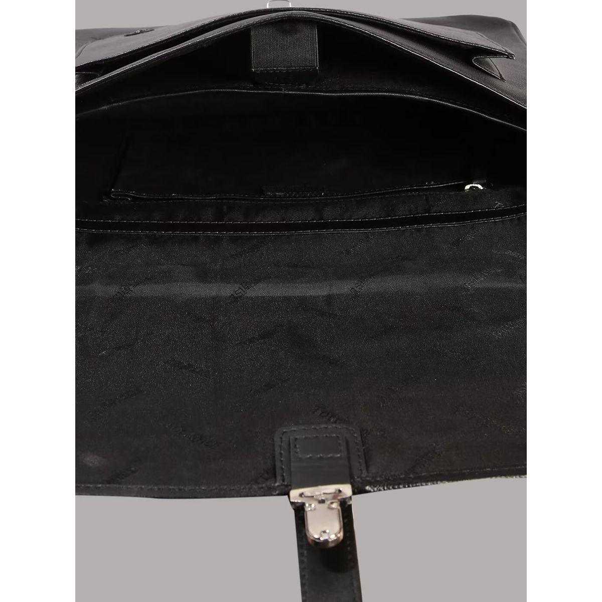 Tortoise X Styli  Leather Laptop Bag with Push Lock Closure-men-bags-image-5