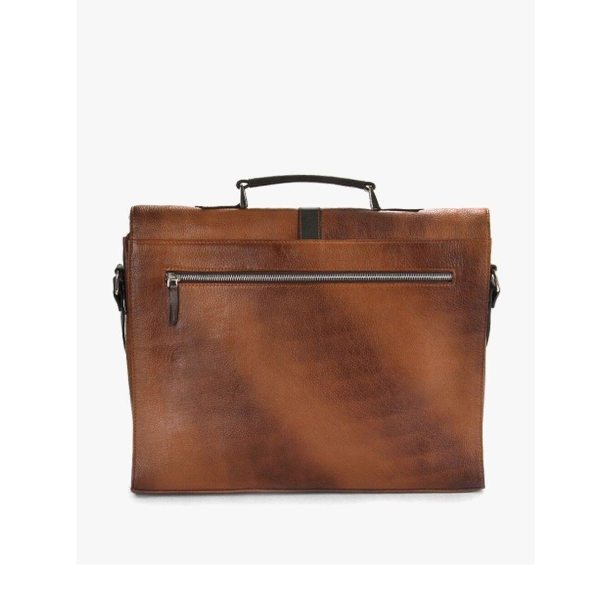 شنطة لابتوب جلد مع جيب بسحَّاب غلق تورتويز × ستايلي-men-bags-image-2