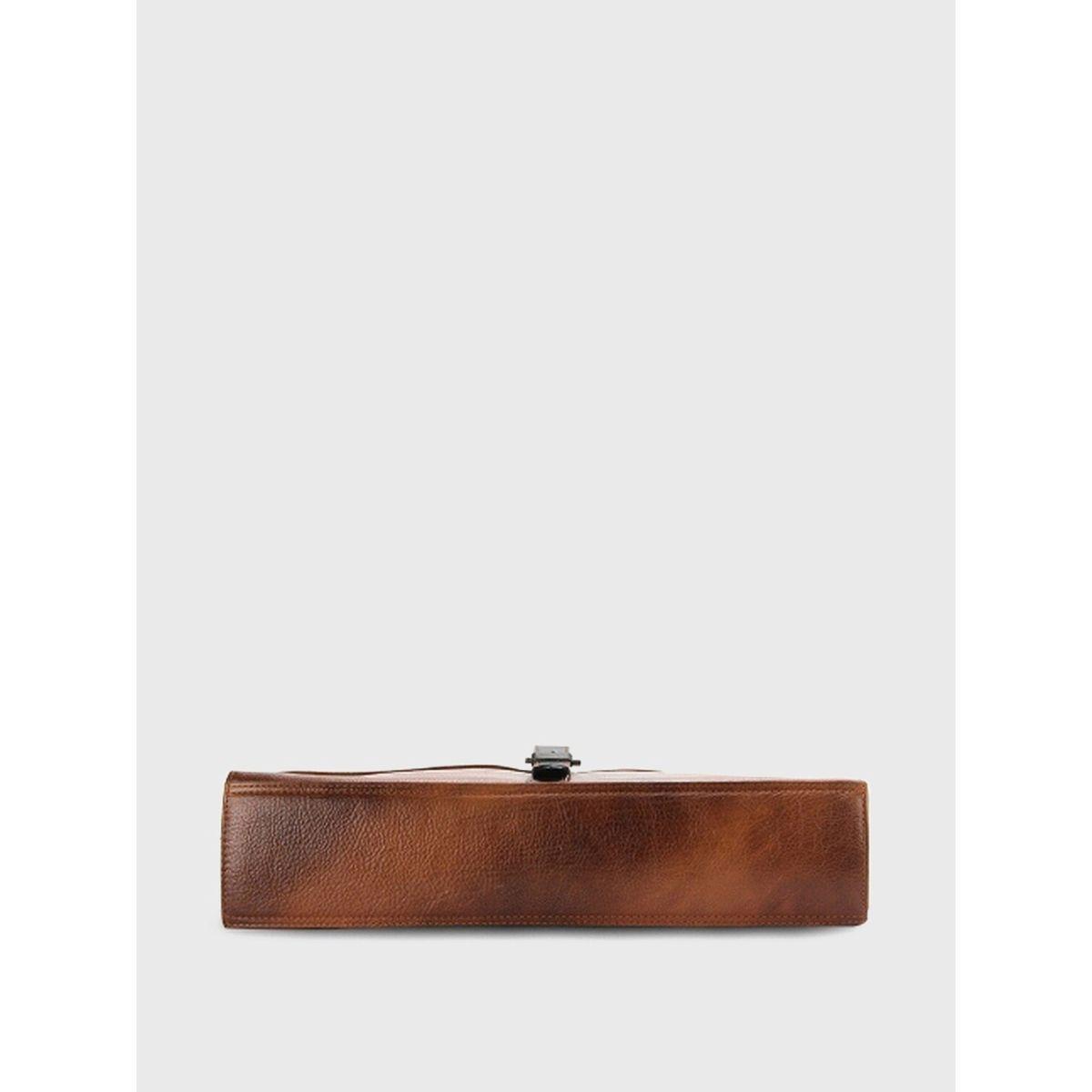 Tortoise X Styli  Leather Laptop Bag with Zip Pocket-men-bags-image-4