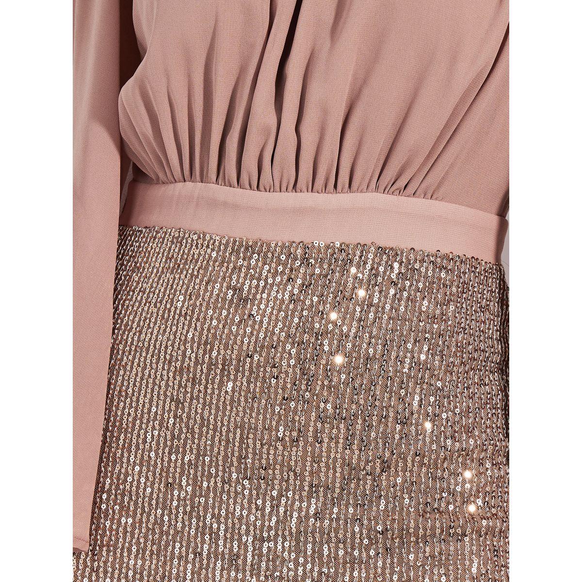 Styli Limited Sequined Sheath Midi Dress with Flared Sleeves-women-clothing-dresses-image-6