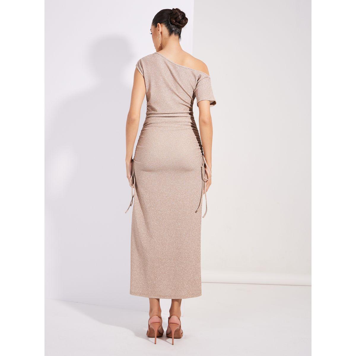 Styli Limited Ruched Bodycon One Shoulder Neck Maxi Dress-women-clothing-dresses-image-4