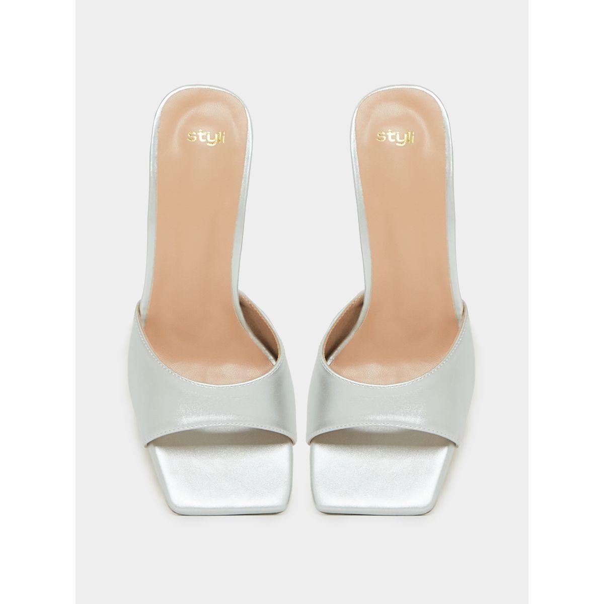 Styli Twisted Flared Heel Sandals-women-shoes-heels-image-6