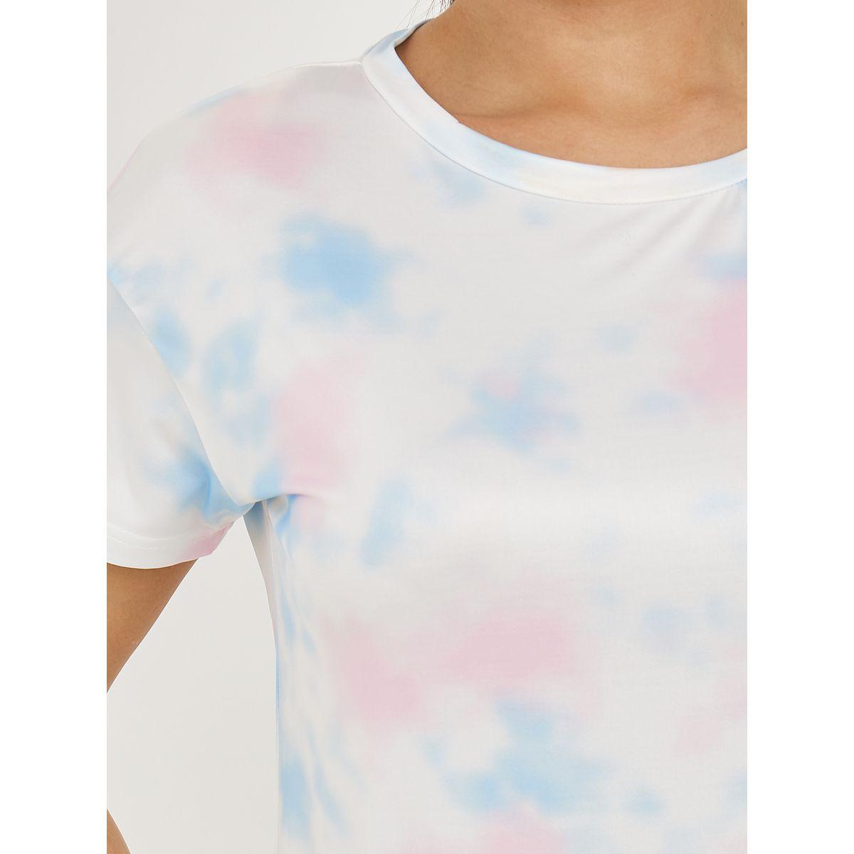 Styli Tie-Dye Print T-Shirt & Shorts Set-women-clothing-nightwear-pyjamas-shortsets-image-4