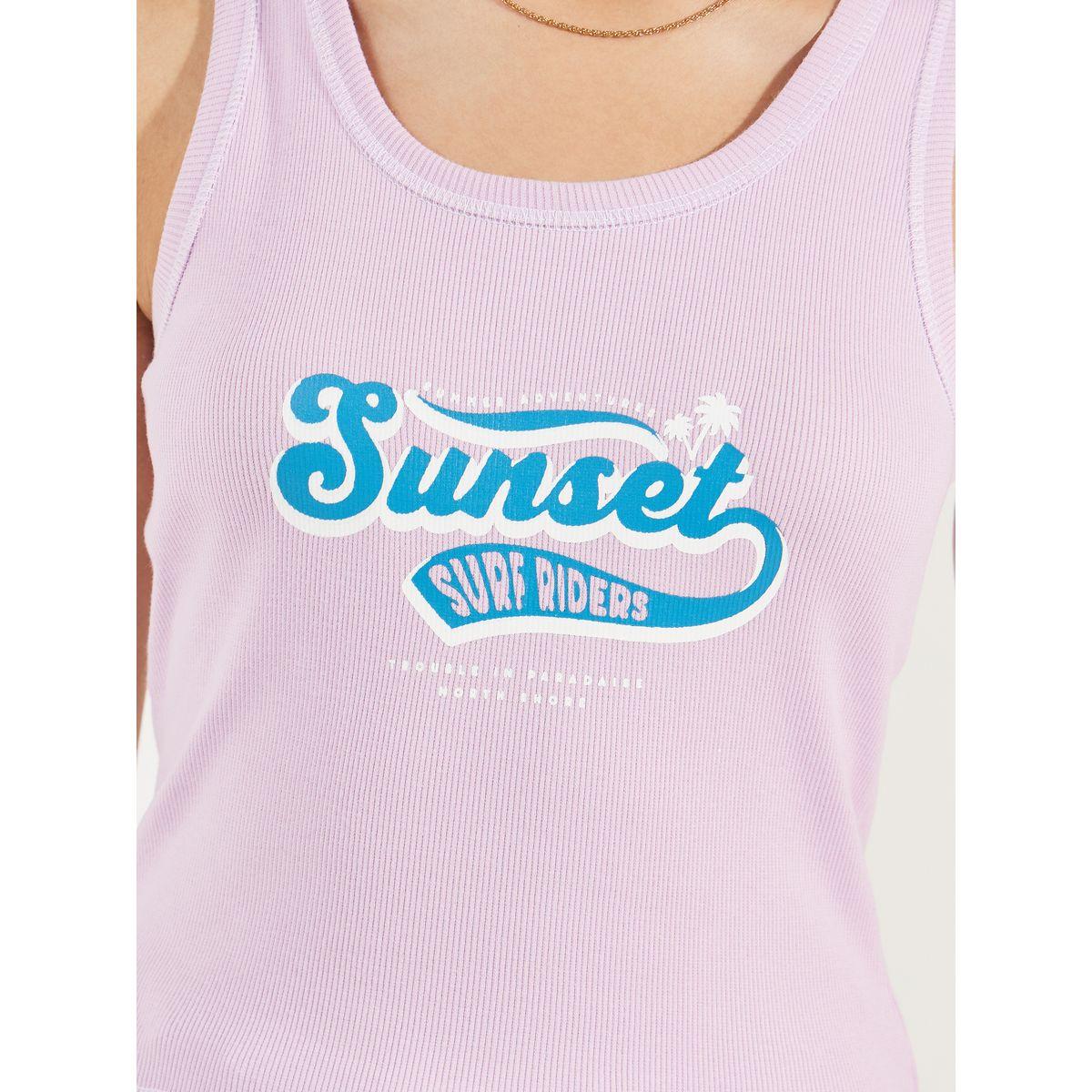 بلوزة مضلعة بلا اكمام مع طبعة كتابة-women-clothing-tshirts-image-3