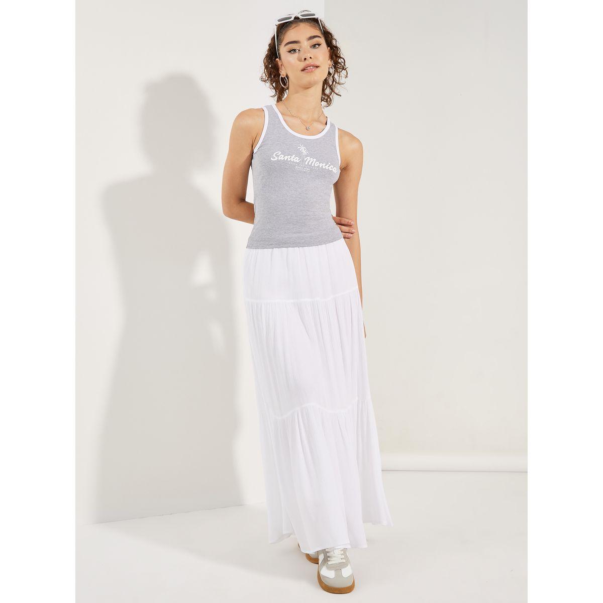 بلوزة بلا اكمام مع طبعة كتابة-women-clothing-tshirts-image-3