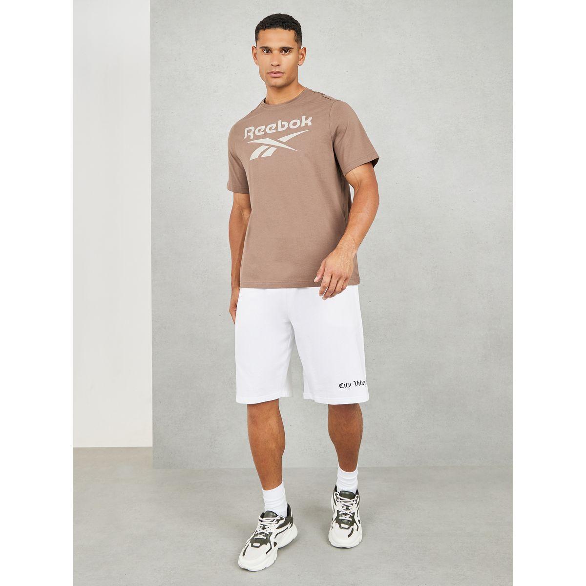 Reebok Identity Logo Print T-Shirt with Short Sleeves-men-clothing-tshirtsandpolos-tshirts-image-2