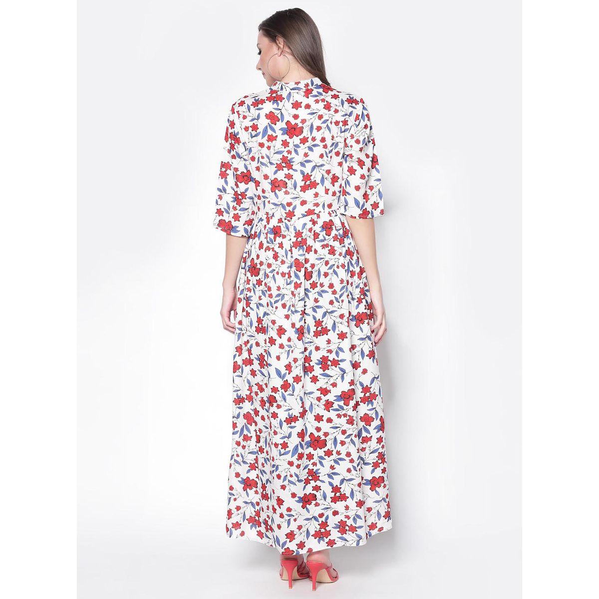 Sera X Styli  Floral Print Notch Neck Maxi Top with Front Slit-women-clothing-shirtsandblouses-blouses-image-3