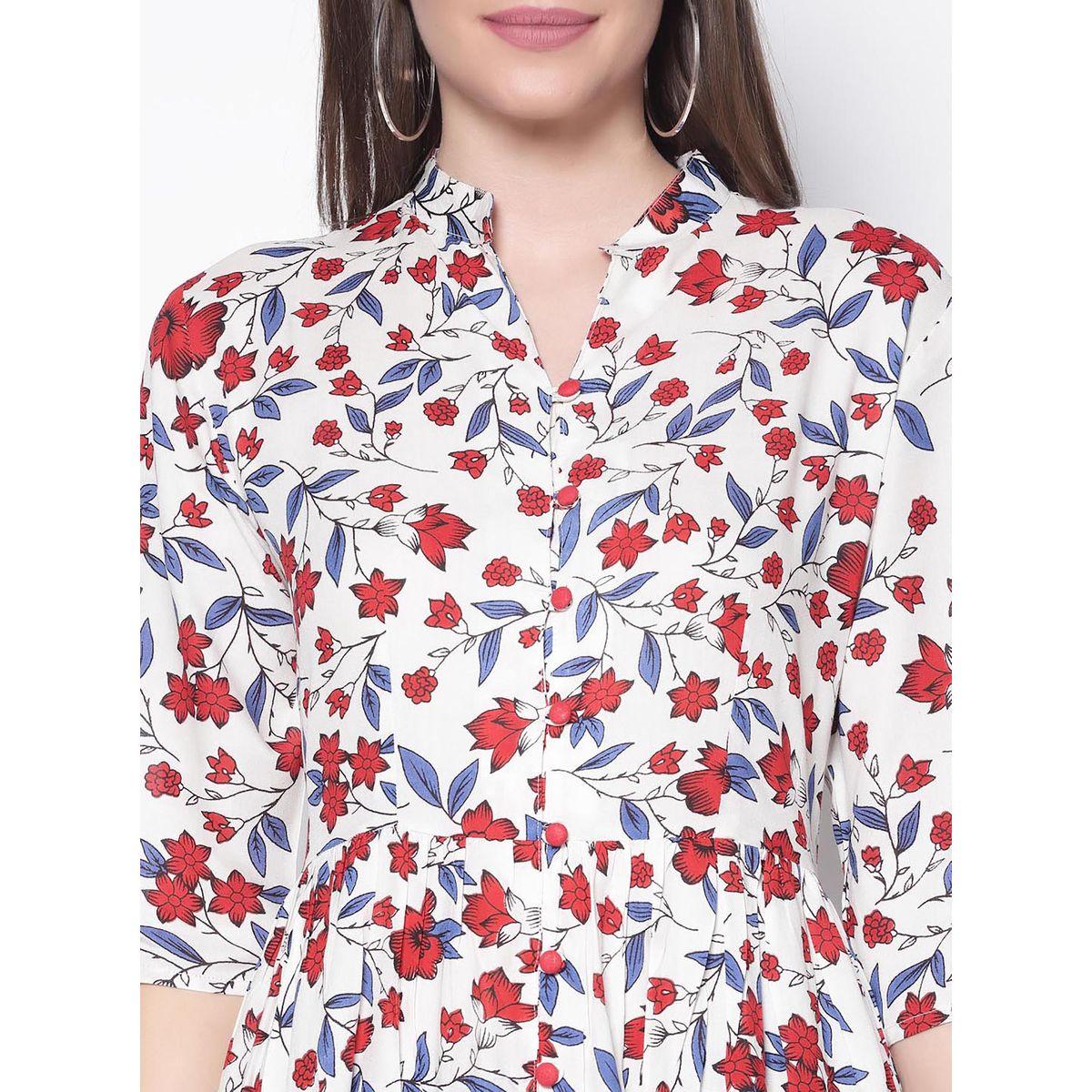 Sera X Styli  Floral Print Notch Neck Maxi Top with Front Slit-women-clothing-shirtsandblouses-blouses-image-4
