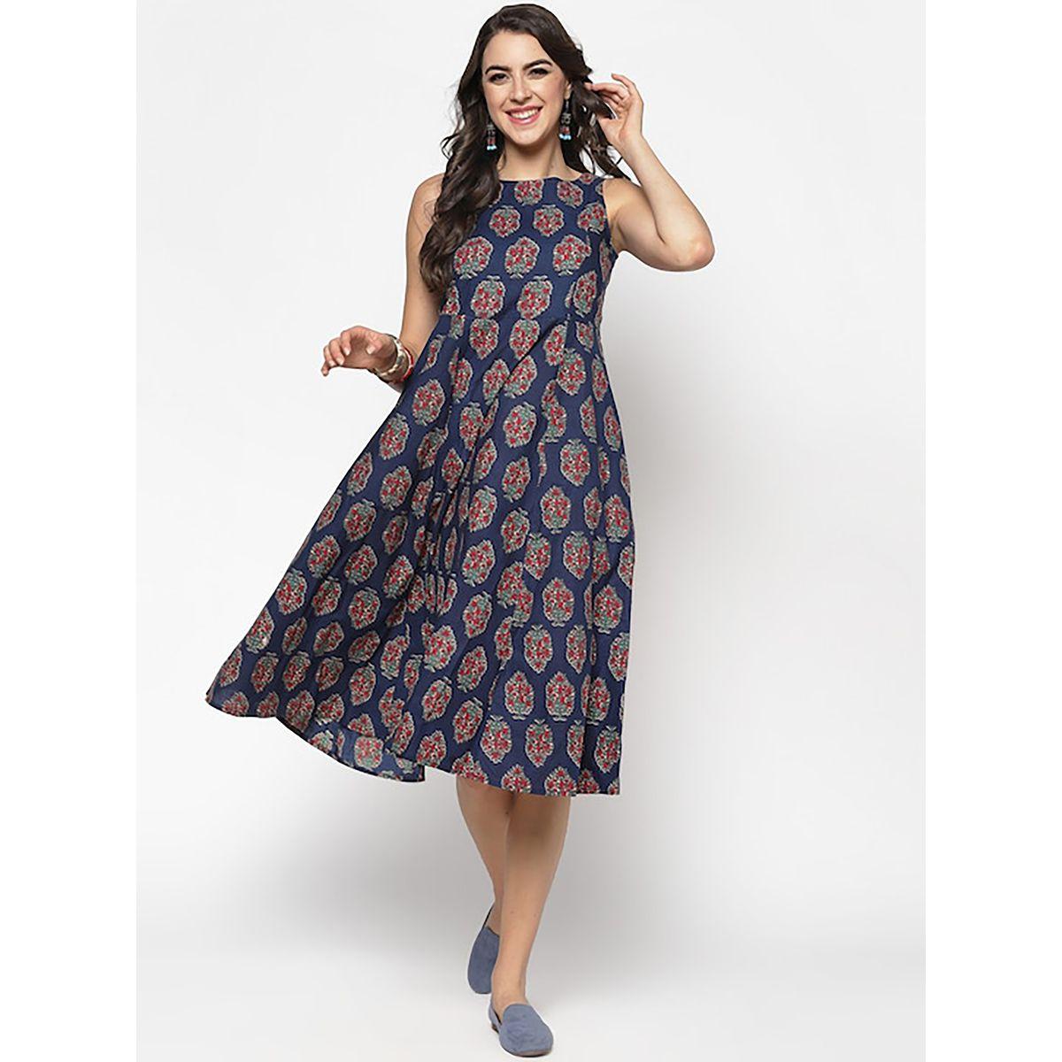 Sera Floral AOP A-Line Midi Dress-women-clothing-dresses-image-1